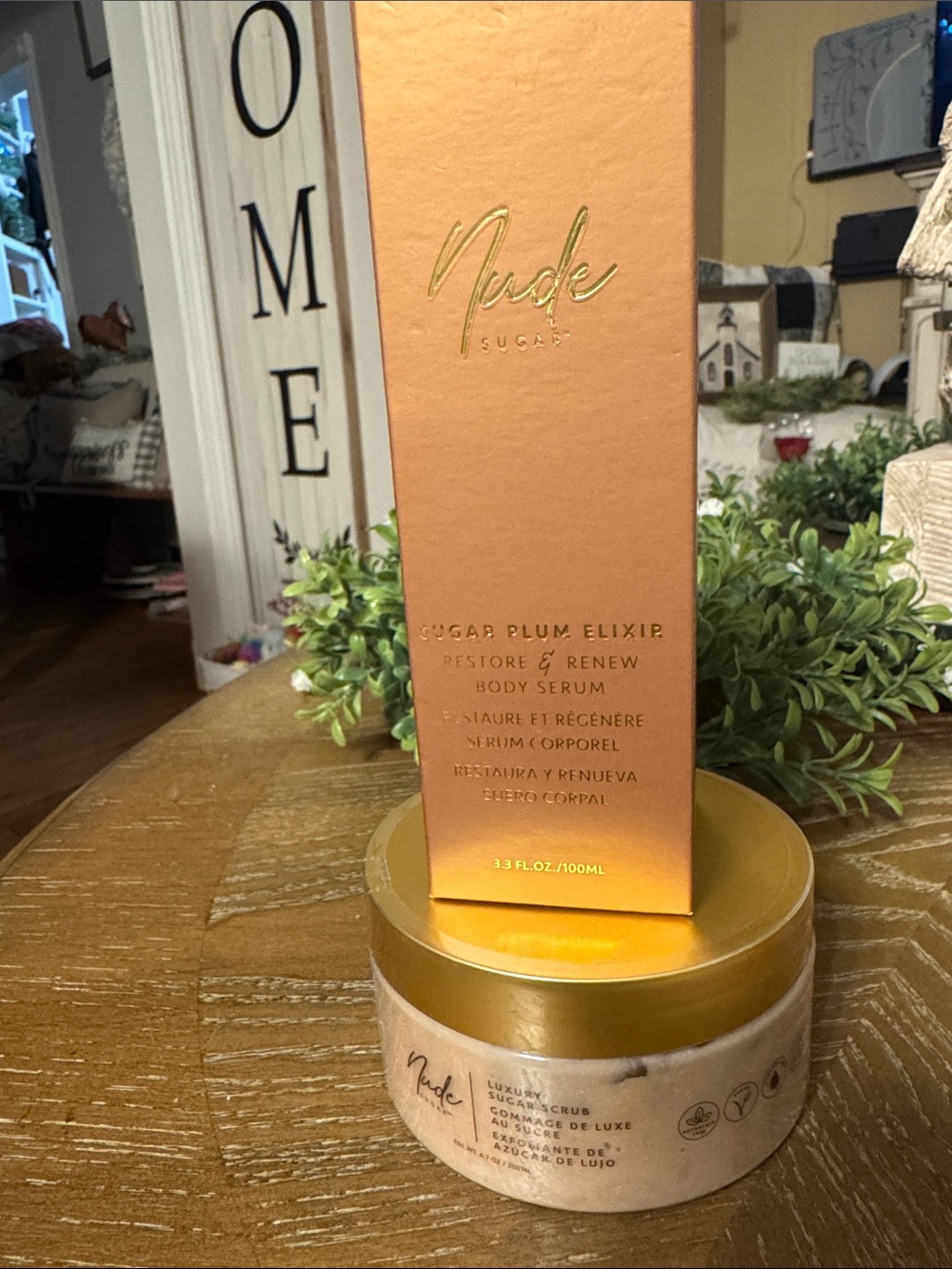 Nude Sugar by Toni Braxton Body Serum & Sugar Scrub Brand New Sealed